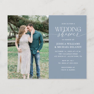 Budget Minimalistische Paare Dusche Einladung