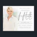 Budget Minimalistisches Foto Overlay 50. Geburtsta<br><div class="desc">Eine günstige BUDGET-Alternative für eine kleinere Größe von 4, 5 x 5, 6 Zoll, die ein Gewicht von 110 lbs hat, die ähnlich dick ist wie eine Postkarte (sie ist jedoch nicht als Postkarte geeignet). BITTE BEACHTEN SIE, DASS ES EINE Einladung pro Blatt gibt. Budget Minimalistisches Foto Overlay 50. Geburtstag...</div>