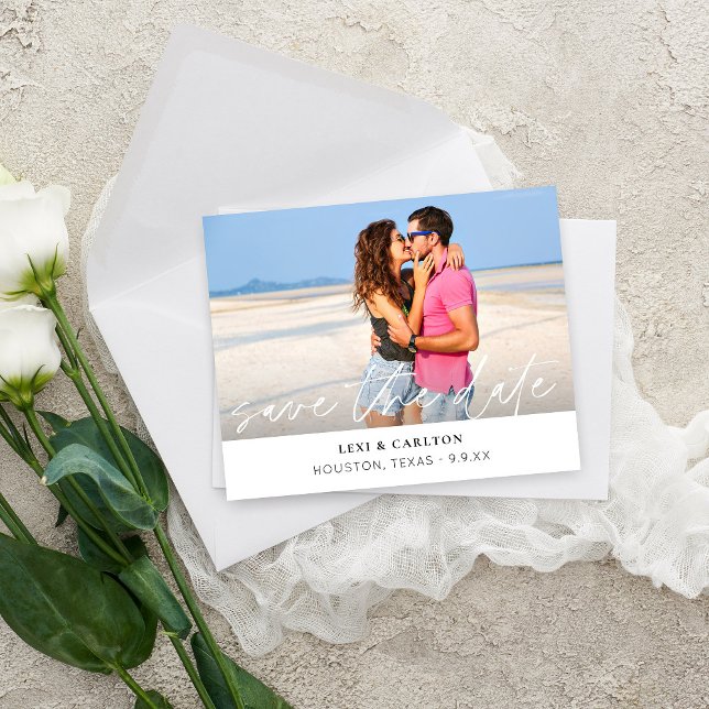 Budget MOD Foto & Kalligrafie 4 W Save the Date (Von Creator hochgeladen)