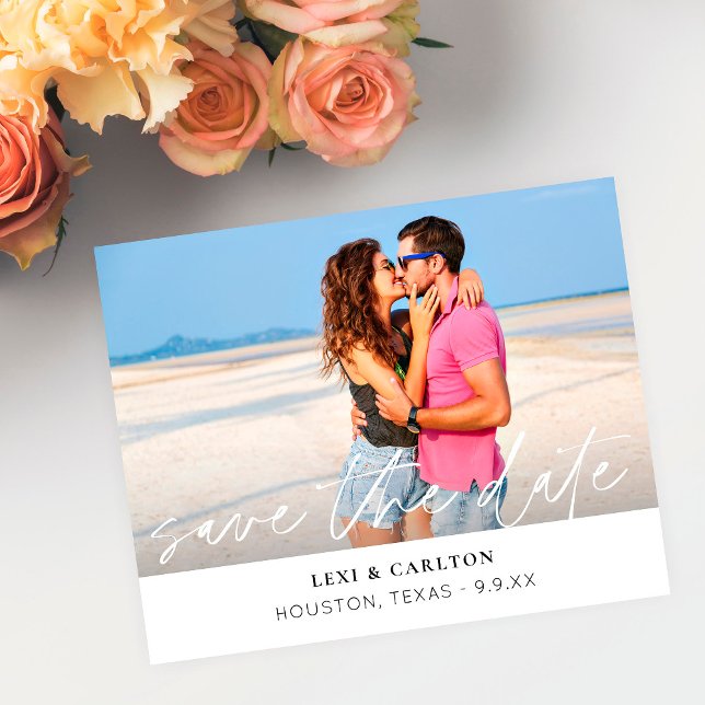 Budget MOD Foto & Kalligrafie 4 W Save the Date Flyer (Von Creator hochgeladen)