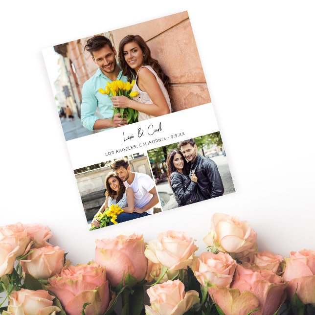 Budget MOD Para Foto Trio H Save the Date Flyer (Von Creator hochgeladen)