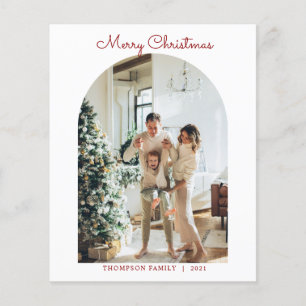 BUDGET Modern 5 Foto Rot Frohe Weihnachtsbogen