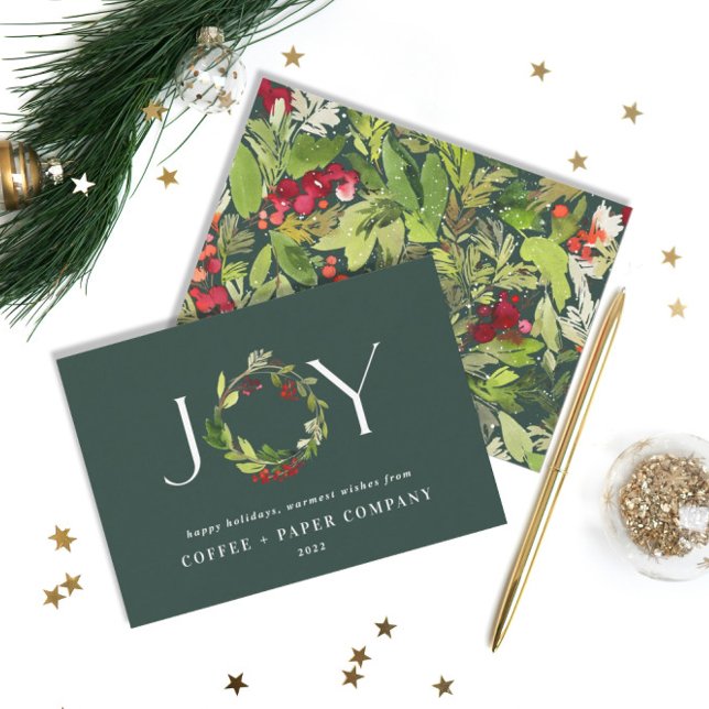 Budget Modern Aquarell Weihnachtskarte Mitteilungskarte (Von Creator hochgeladen)