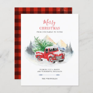 Budget Modern Frohe Weihnachten Red Truck Buffalo