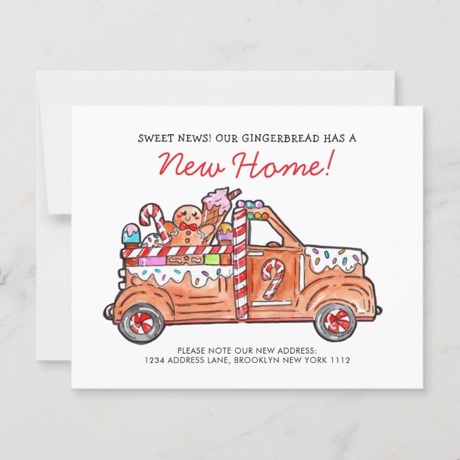 BUDGET Modern Gingerbread Truck Sweet News Moving (Vorderseite)
