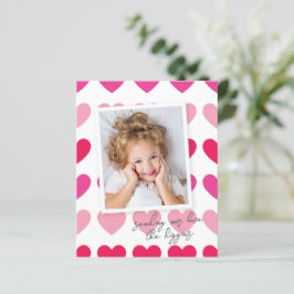 Budget Modern Hearts Foto Valentine's Day Card