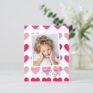 Budget Modern Hearts Foto Valentine's Day Card