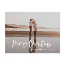 Budget Modern Minimum 1 Foto Rote Schrift Weihnach