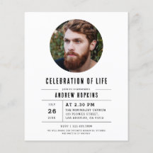 Budget Modern Photo Celebration Of Life