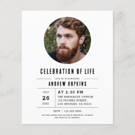 Budget Modern Photo Celebration Of Life