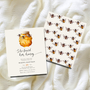 Budget Modern Sie fand ihr Honey-Brautparty Flyer