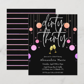 Budget Modern Sparkle "Dirty Thirty" 30. Geburtsta