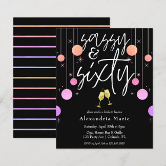 Budget Modern Sparkle Sassy & 60 Geburtstag