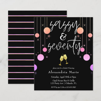 Budget Modern Sparkle Sassy & 70 Geburtstag