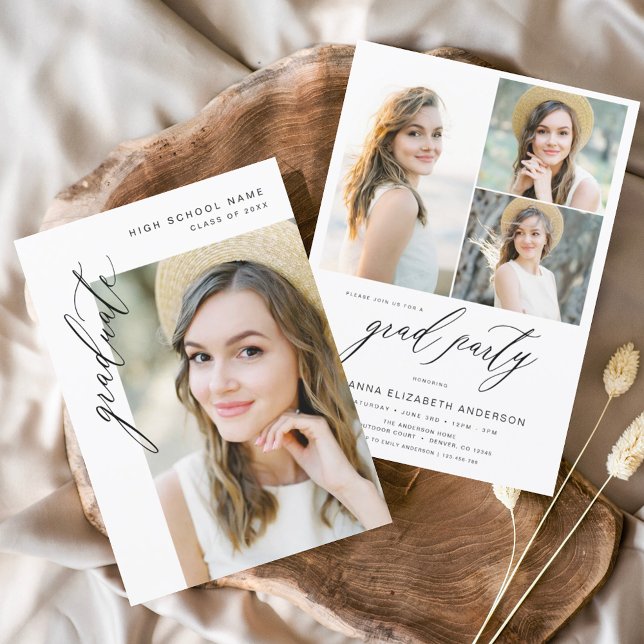 Budget Modern Trendy Foto Graduation Party (Von Creator hochgeladen)