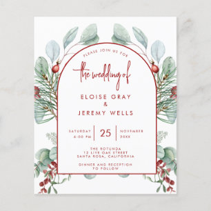 BUDGET Moderne Architektur-Hochzeitseinladung Flyer