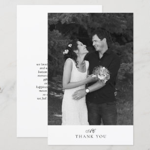 BUDGET Moderne Chic Monogramm Foto-Hochzeit
