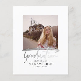 Budget Moderne elegante Abschluss Foto Einladungen Flyer