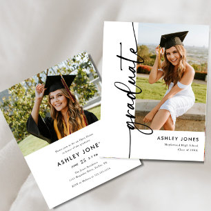 BUDGET Moderne Foto Graduate Graduate Party Flyer