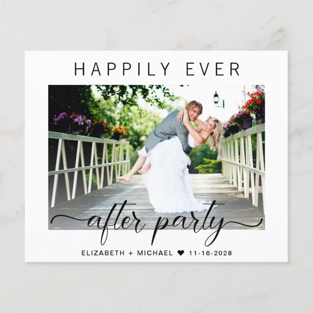 Budget Moderne Foto QR Code Hochzeitsempfehlung (Vorderseite)