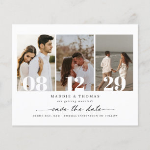 Budget moderne Foto Save-the-Date-Einladung Flyer
