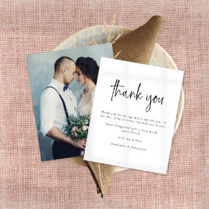 Budget Moderne Foto Script Hochzeit Vielen Dank