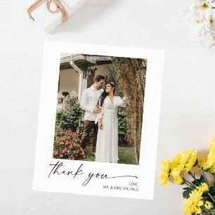 Budget Moderne Kalligrafie Instan Foto SM Hochzeit Flyer