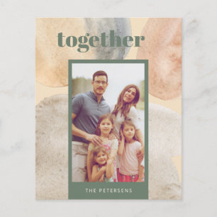 Budget Moderne minimalistische Foto Weihnachtskart