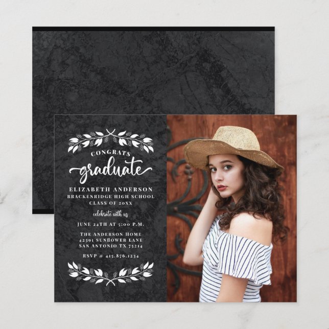 Budget Moderne Partei für die Schwarz-weiße Foto-G Ankündigung (Vorne/Hinten)