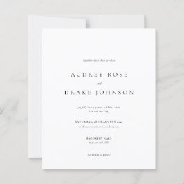 BUDGET Moderne schwarz-weiße Hochzeit