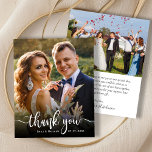 Budget Moderne Typografie 2 Foto Hochzeit Vielen D<br><div class="desc">Budget Moderne Typografie 2 (zwei) Foto Hochzeit Dankeschön Papier. Moderne Stilvolle Hochzeit danke Ihnen Vorlage mit einem vollen vertikalen Foto auf der Vorderseite mit Overlay-Text "Danke" in einem handgeschriebenen Kalligraphie Swash Schwanz Schriftart Skript-Schriftart in Weiß auf dem Bild. ***BEACHTE! *** HAUSHALTSPAPIER/FLYER IST PAPIERTHIN. *** AKTUALISIEREN SIE DAS PAPIER FÜR EIN...</div>