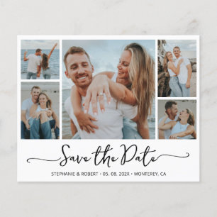 Budget Moderne Typografie Collage Save the Date Flyer
