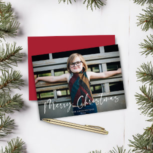 Budget Moderne Typografie Frohe Weihnachten Foto