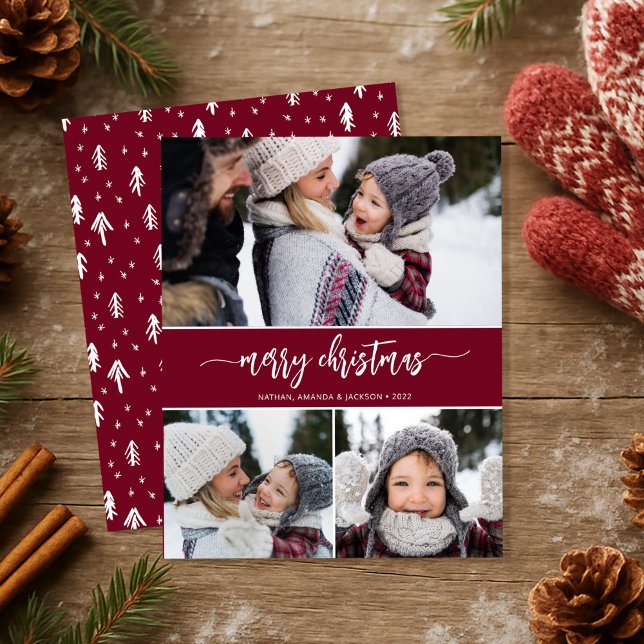 Budget Moderne Weihnachts-Collage Card (Von Creator hochgeladen)