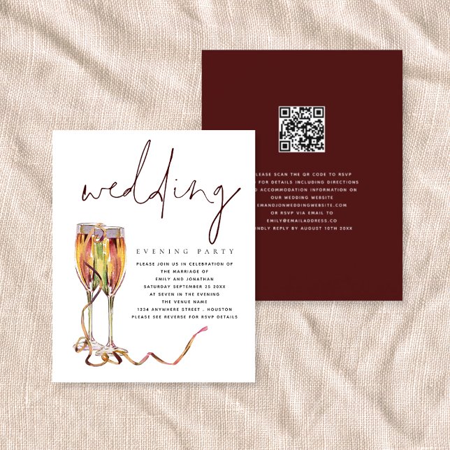 Budget Modernes Champagner Hochzeitsfeier Abend Pa (Von Creator hochgeladen)