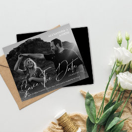 Budget Modernes Chic Foto BW Datum Save the Date