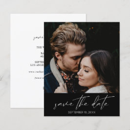 Budget Modernes Chic Foto Save the Date vertikal