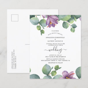 Budget Modernes Drehbuch Eucalyptus Watercolor Ein