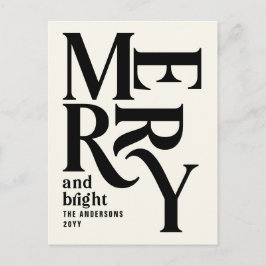 Budget Modernes, einfaches Creme frohe Weihnachten