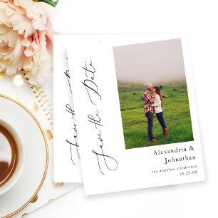 Budget Modernes elegantes Foto Save the Date