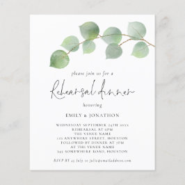 Budget Modernes Eukalyptus Probe Dinner einladen