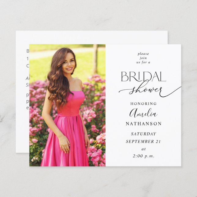 Budget Modernes Foto Brautparty (Vorne/Hinten)