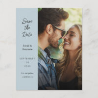 Budget Modernes Foto & Seite Save the Date - D Bla
