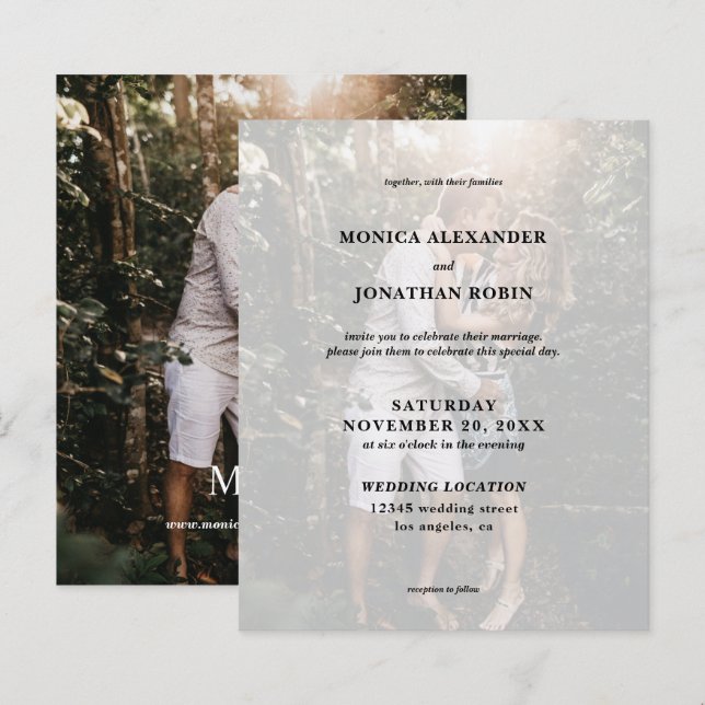 Budget Modernes Foto - Vertikale Hochzeit (Vorne/Hinten)