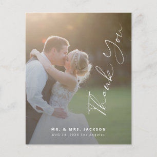 Budget modernes Skript Foto Hochzeit Danke