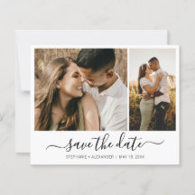 Budget Modernes Typografie-Foto Save the Date