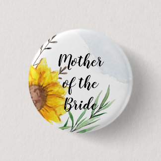 BUDGET Mother Bride Groom Hochzeit Geschenke Sonne Button