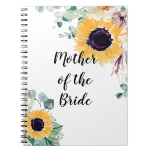 BUDGET Mother Bride Groom Hochzeit Geschenke Sonne Notizblock