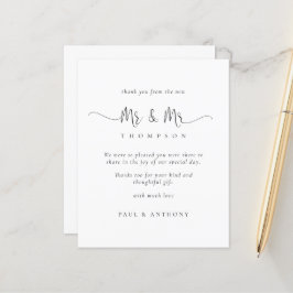 Budget Mr. und Mr. Script Gay Wedding Danke