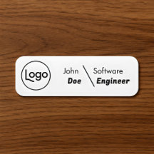 Budget-Name-Tag mit individuellem Firmenlogo